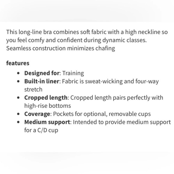 Lululemon sz 10  Ebb to Train Bra Laguna great pre owned condition - Picture 11 of 13